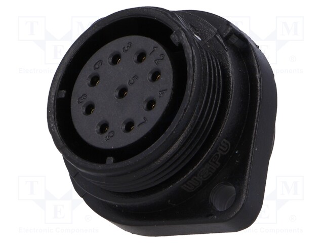 Socket; female; SP21; PIN: 9; IP68; soldering; 500V; 0.75mm2; 5A