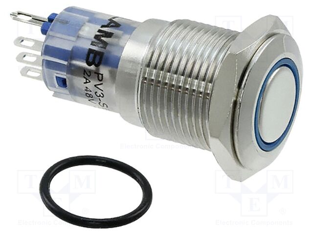 Switch: vandal resistant; Pos: 2; SPDT; 2A/48VDC; IP67; ON-(ON)