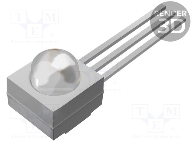 Infrared Receiver, Remote Control, 38 kHz, Side View Through Hole, NEC, Sharp, 45m, AGC4