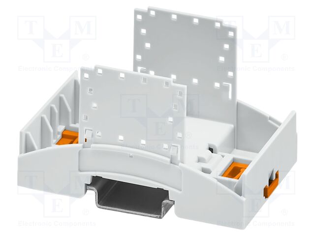 Enclosure base; with terminals; grey; UL94V-0; BC 53,6; X: 48.9mm