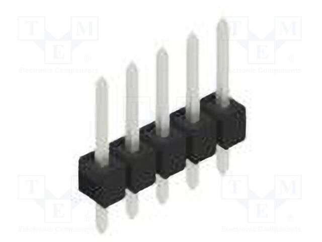 Connector: pin strips; pin header; male; PIN: 5; 2.54mm; THT; 1x5