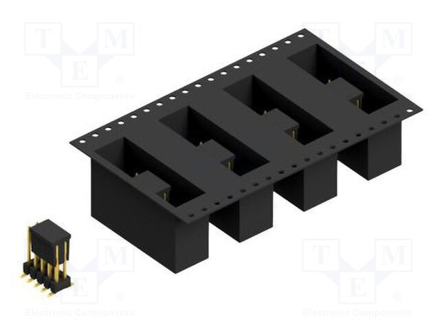 Connector: pin strips; pin header; male; PIN: 10; 2.54mm; SMT; 2x5