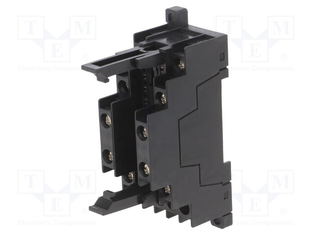 Socket; 6A; 6A; 250VAC; Mounting: DIN; -40÷85°C; Uswitch: max.250VAC
