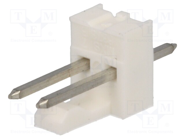 Socket; wire-board; male; KK 254; 2.54mm; PIN: 2; THT; tinned