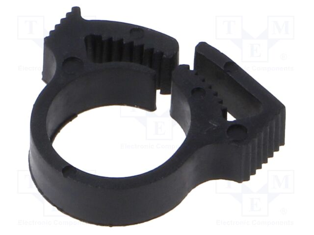 Fixing clamp; ØBundle : 11.7÷13.3mm; W: 5.9mm; polyamide; black