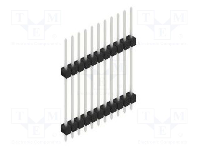 Connector: pin strips; pin header; male; PIN: 11; 2.54mm; THT; 1x11