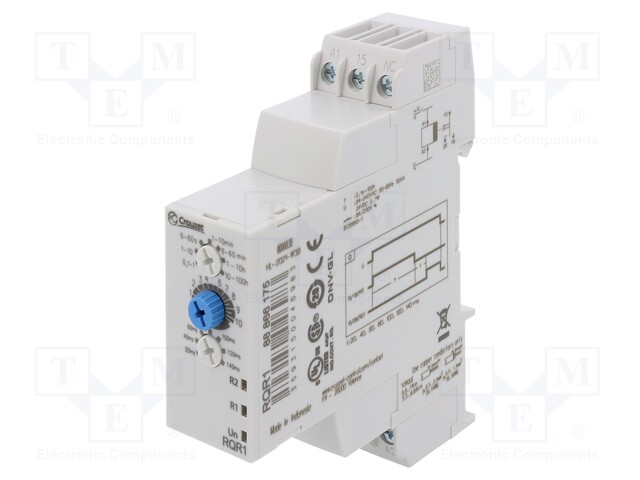 Timer; 0,1s÷100h; DPDT; 250VAC/8A; Usup: 24÷240VAC; 24VDC; DIN; IP20