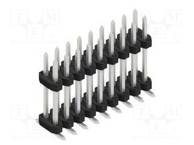 Connector: pin strips; pin header; male; PIN: 18; 2mm; SMT; 2x9; 100V