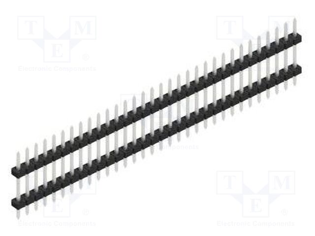 Connector: pin strips; pin header; male; PIN: 32; 2mm; THT; 1x32