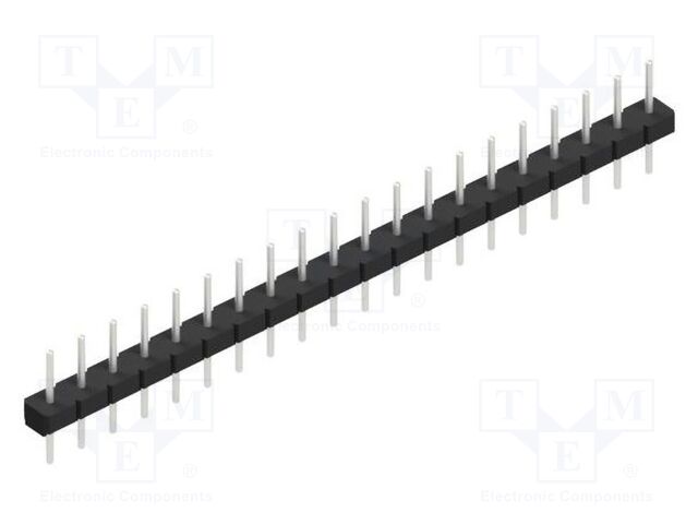 Connector: pin strips; pin header; male; PIN: 20; 2.54mm; THT; 1x20