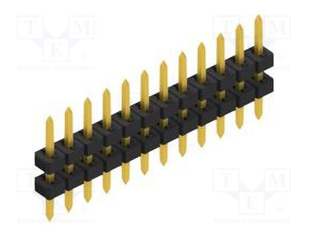 Connector: pin strips; pin header; male; PIN: 12; 2mm; THT; 1x12