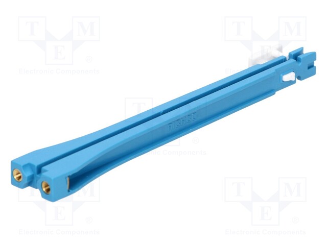 PCB guide; polyester; blue; L: 120mm; B: 112mm