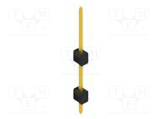 Connector: pin strips; pin header; male; PIN: 1; 2.54mm; THT; 1x1