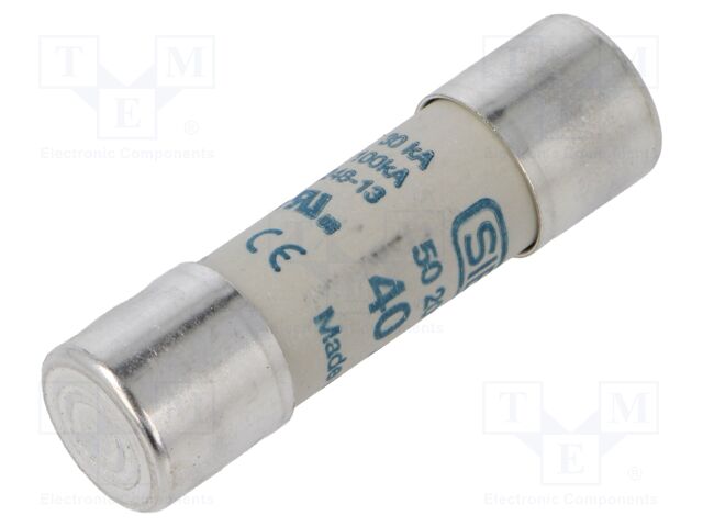 Fuse: fuse; 40A; 700VDC; gR; ceramic,cylindrical