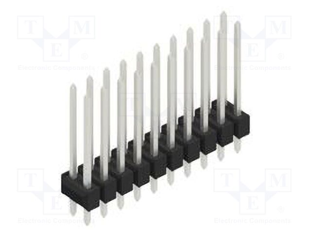 Connector: pin strips; pin header; male; PIN: 20; 2.54mm; THT; 2x10