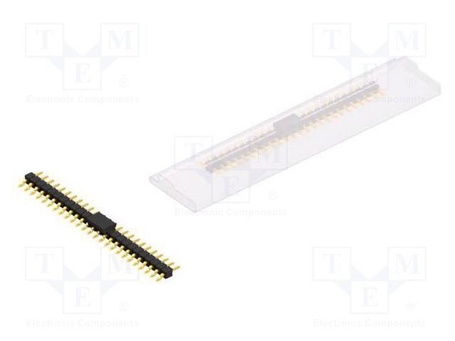 Connector: pin strips; pin header; male; PIN: 25; 2.54mm; SMT; 1x25