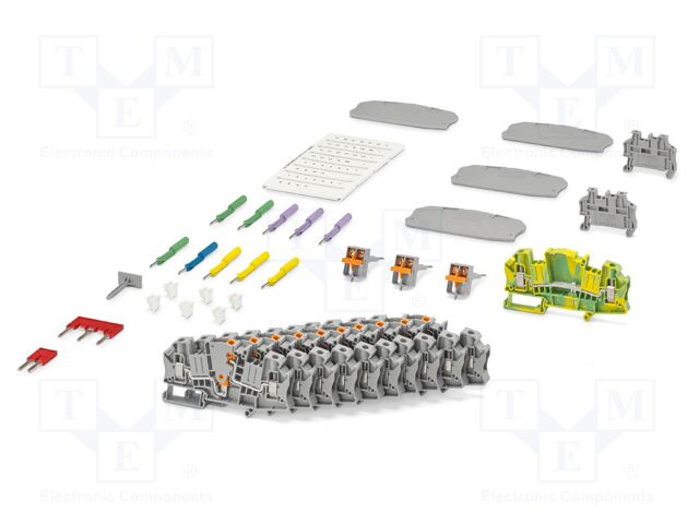 Screw terminal; TS35 x 15,TS35 x 7.5; Kit: splice terminals