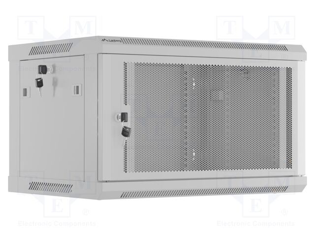 Enclosure: rack cabinet; Standard: 19"; 6U; grey; Z: 450mm; X: 600mm
