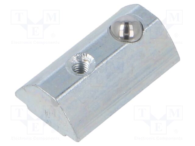 Nut; for profiles; Width of the groove: 13.5mm; steel; zinc