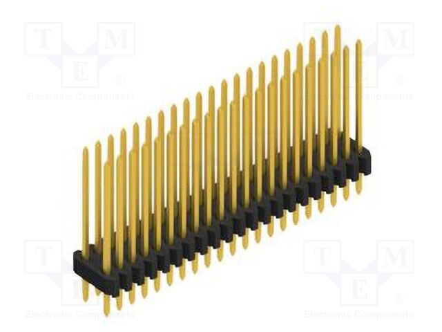 Connector: pin strips; pin header; male; PIN: 42; 1.27mm; THT; 2x21