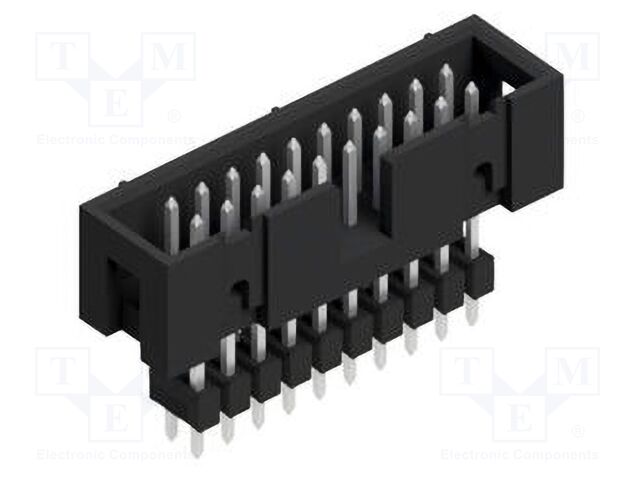 Connector: pin strips; pin header; male; PIN: 20; 2.54mm; THT; 2x10