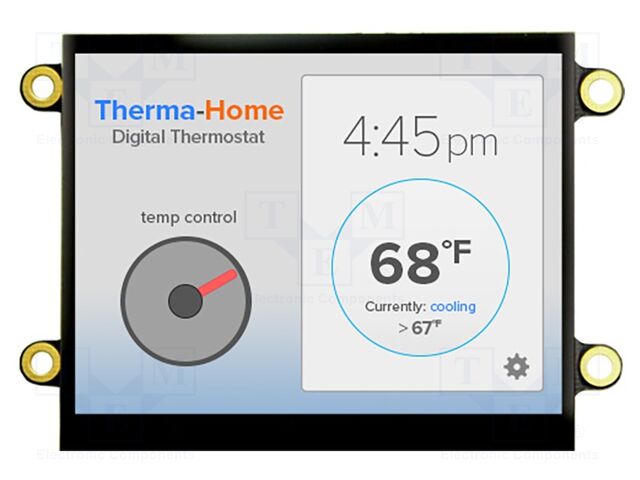 Display: TFT; 320x240; Illumin: LED; Dim: 76.9x63.9mm; 3.3V