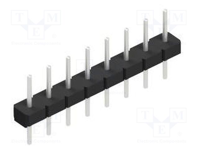 Connector: pin strips; pin header; male; PIN: 8; 2.54mm; THT; 1x8