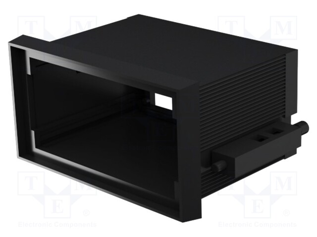 Enclosure: panel; X: 96mm; Y: 48mm; Z: 57mm; ABS + PC,PPO; black