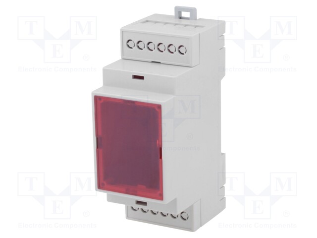 Enclosure: for DIN rail mounting; Y: 90.2mm; X: 36.3mm; Z: 57.5mm