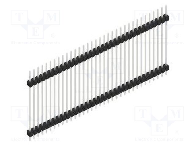 Connector: pin strips; pin header; male; PIN: 34; 2.54mm; THT; 1x34