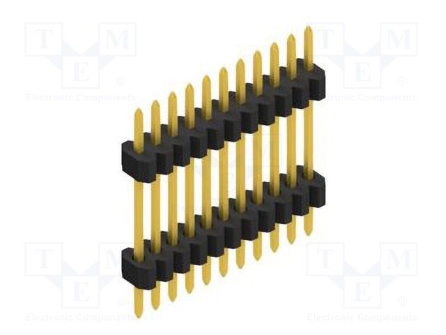 Connector: pin strips; pin header; male; PIN: 11; 1.27mm; THT; 1x11