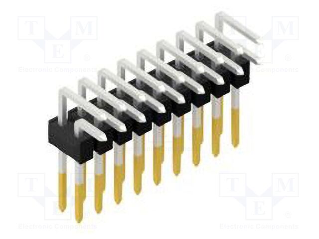 Connector: pin strips; pin header; male; PIN: 18; 2.54mm; THT; 2x9