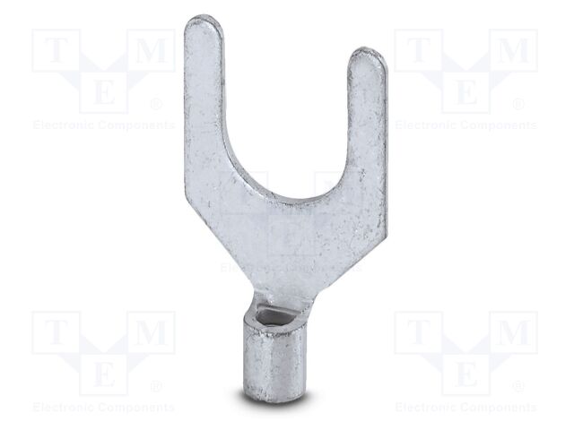 Non-insulated; Body: silver; Tip: fork