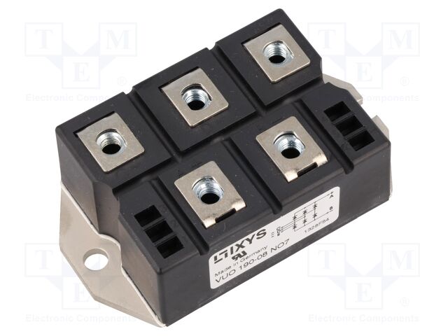 Three-phase bridge rectifier; Urmax: 800V; If: 240A; Ifsm: 2.8kA
