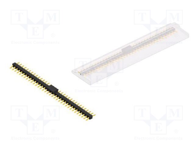 Connector: pin strips; pin header; male; PIN: 34; 2.54mm; SMT; 1x34