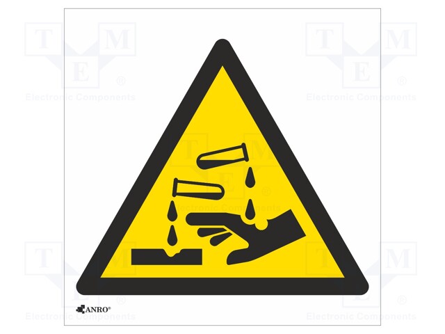 Safety sign; warning; Mat: PVC; W: 200mm; H: 200mm