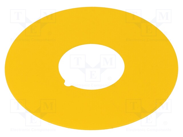 Warning plate; 22mm; Ømount.hole: 22.5mm; Ø: 60mm; Mat: PVC