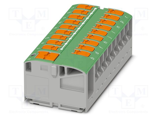 Splice terminal: rail; 24A; 450V; push-in; PA; L: 21.7mm; 0.14÷4mm2