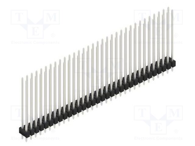 Connector: pin strips; pin header; male; PIN: 64; 2.54mm; THT; 2x32