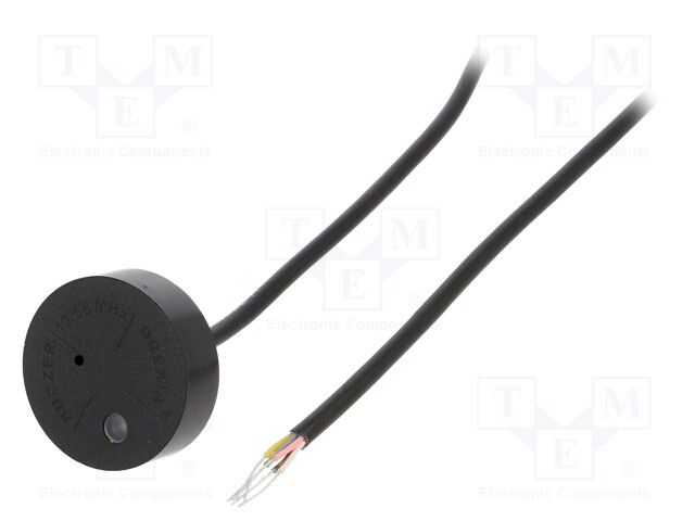 RFID reader; built-in buzzer; 36x2x26.7mm; RS232; 12V; f: 13,56MHz