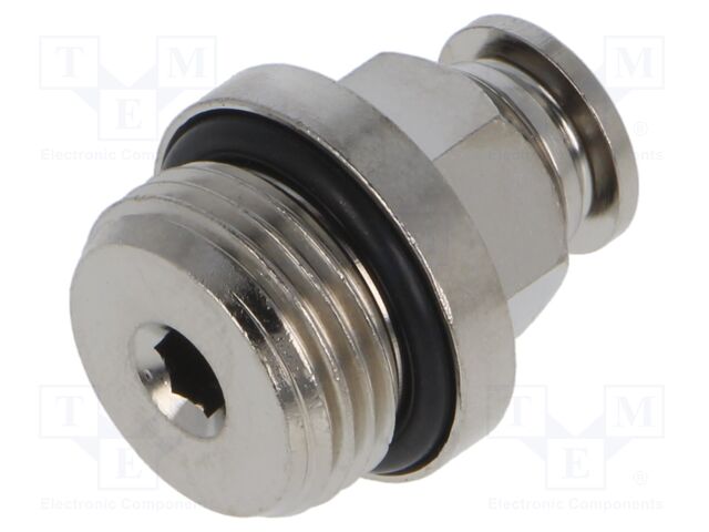 Push-in fitting; straight; 3/8"; -0.99÷20bar; 6mm
