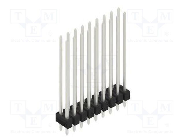 Connector: pin strips; pin header; male; PIN: 18; 2.54mm; THT; 2x9