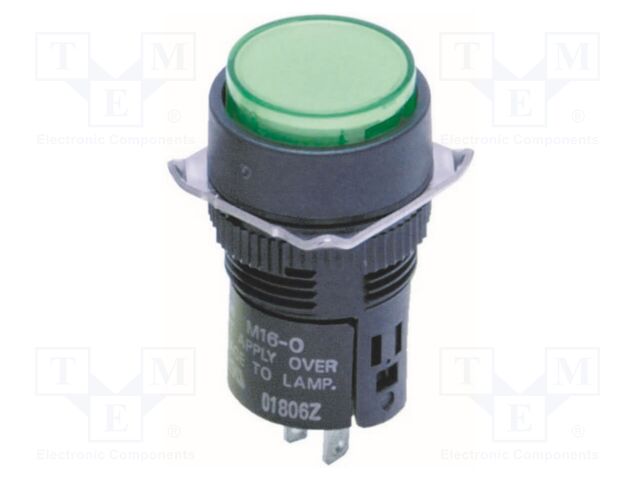 Control lamp; 16mm; M16; -10÷55°C; Illumin: LED; Ø16.2mm; IP66; 5VDC