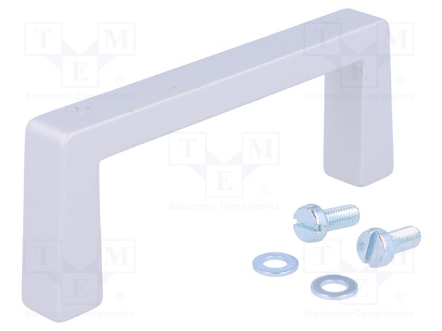 Handle; Mat: aluminium; grey; H: 40mm; L: 102mm; W: 12.2mm