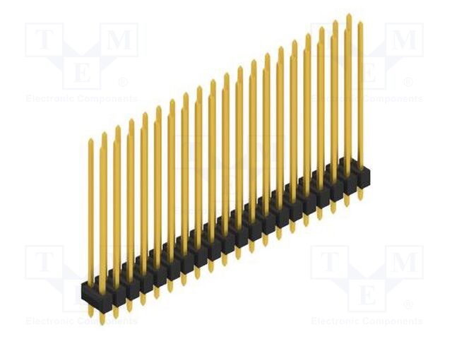Connector: pin strips; pin header; male; PIN: 40; 2.54mm; THT; 2x20