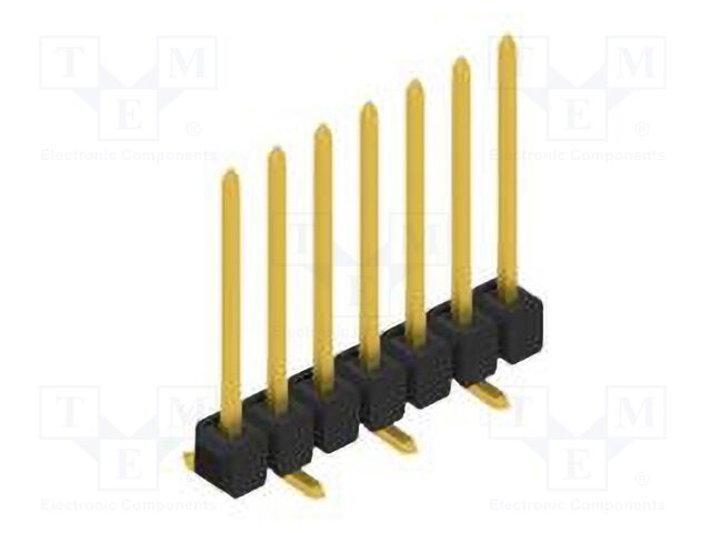 Connector: pin strips; pin header; male; PIN: 7; 2.54mm; SMT; 1x7