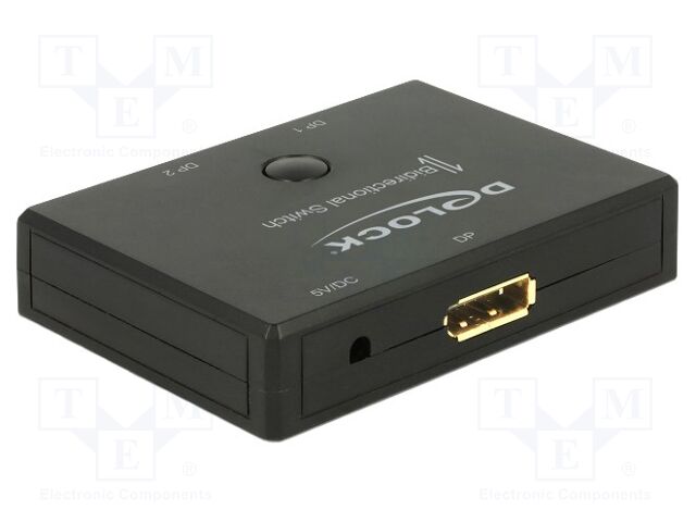 Switch; DisplayPort 1.2,bidirectional; 4K,UHD 2160p; black