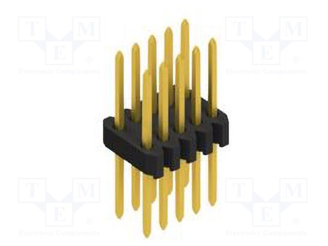 Connector: pin strips; pin header; male; PIN: 10; 1.27mm; THT; 2x5