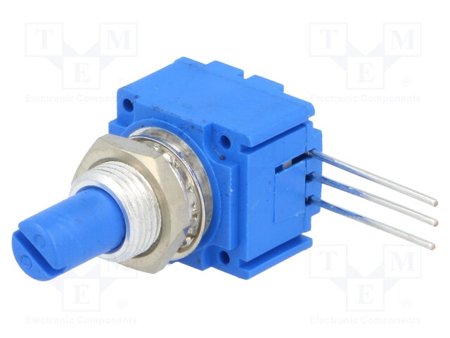 Potentiometer: shaft; single turn; 100kΩ; ±20%; 1W; logarithmic