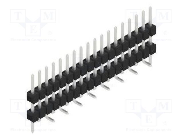 Connector: pin strips; pin header; male; PIN: 18; 2.54mm; SMT; 1x18